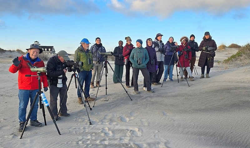 Chapel Hill Bird Club field trip at Oregon Inlet, 1/19/2026